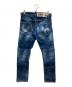 DSQUARED2 (ディースクエアード) SEXY TWIST JEAN ダメージ加工デニムパンツ インディゴ サイズ:44：9000円