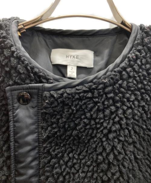 HYKE（ハイク）HYKE (ハイク) FAUX SHEARLING COAT ブラック サイズ:2の古着・服飾アイテム