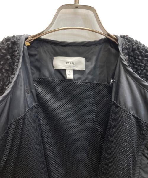 HYKE（ハイク）HYKE (ハイク) FAUX SHEARLING COAT ブラック サイズ:2の古着・服飾アイテム