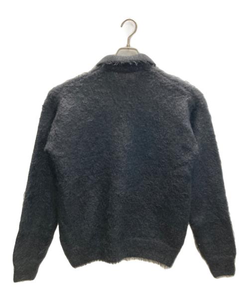 AURALEE（オーラリー）AURALEE (オーラリー) BRUSHED SUPER KID MOHAIR KNIT POLO ブラック サイズ:5の古着・服飾アイテム
