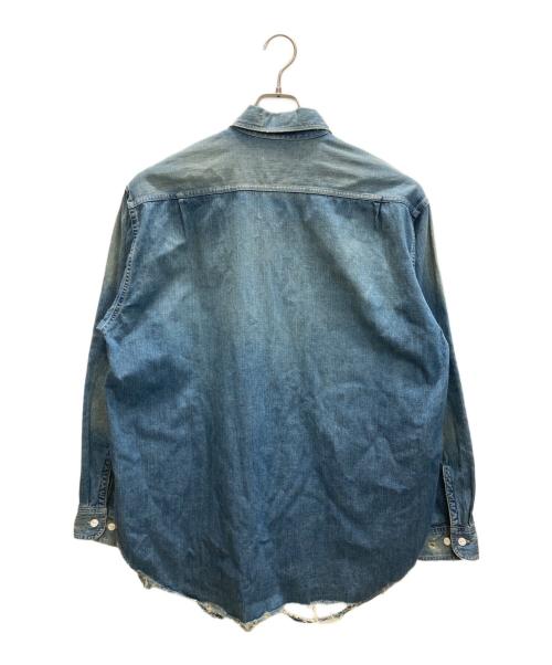 MARKA（マーカ）MARKA (マーカ) DAMAGE SHIRT/ダメージシャツ インディゴ サイズ:2の古着・服飾アイテム