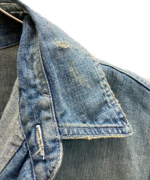 MARKA（マーカ）MARKA (マーカ) DAMAGE SHIRT/ダメージシャツ インディゴ サイズ:2の古着・服飾アイテム