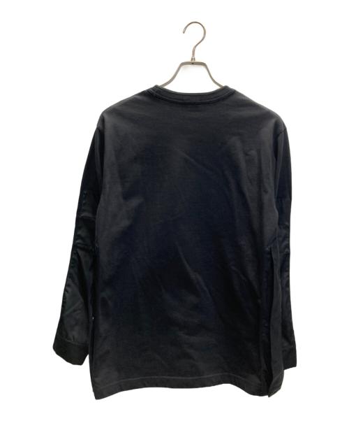 Dior（ディオール）Dior (ディオール) sacai (サカイ) コットン×ナイロン ドッキングプルオーバー/Cotton x Nylon Docking Pullover ブラック サイズ:Sの古着・服飾アイテム