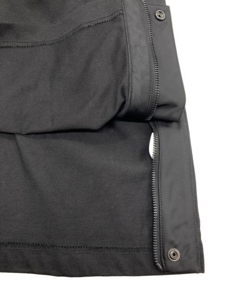 Dior（ディオール）Dior (ディオール) sacai (サカイ) コットン×ナイロン ドッキングプルオーバー/Cotton x Nylon Docking Pullover ブラック サイズ:Sの古着・服飾アイテム