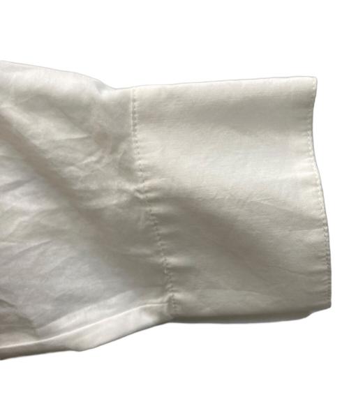 Spick and Span（スピック＆スパン）Spick and Span (スピック＆スパン) コットンシルクティアードフリルスリーブブラウス ホワイト サイズ:Freeの古着・服飾アイテム