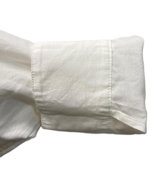 Spick and Span（スピック＆スパン）Spick and Span (スピック＆スパン) コットンシルクティアードフリルスリーブブラウス ホワイト サイズ:Freeの古着・服飾アイテム