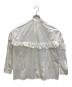 Spick and Span (スピック＆スパン) コットンシルクティアードフリルスリーブブラウス ホワイト サイズ:Free：4000円