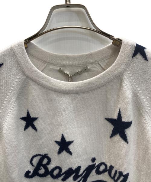 QUEENE AND BELLE（クイーンアンドベル）QUEENE AND BELLE (クイーンアンドベル) L'Appartement (アパルトモン) STAR Bonjour カシミヤニット グレー サイズ:下記参照 未使用品の古着・服飾アイテム
