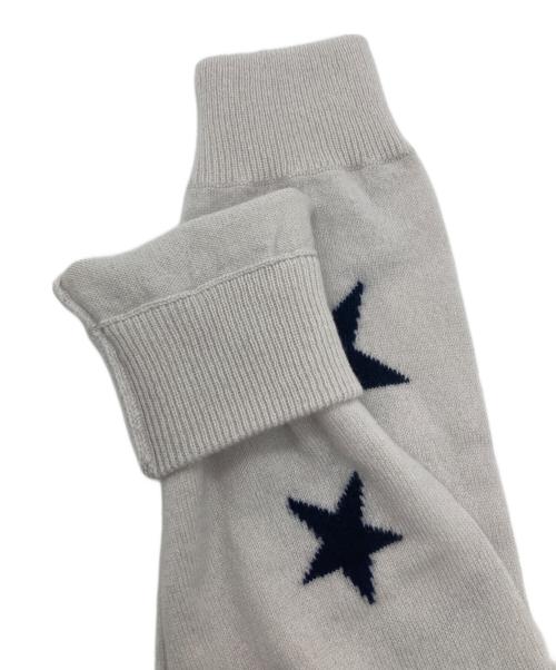 QUEENE AND BELLE（クイーンアンドベル）QUEENE AND BELLE (クイーンアンドベル) L'Appartement (アパルトモン) STAR Bonjour カシミヤニット グレー サイズ:下記参照 未使用品の古着・服飾アイテム