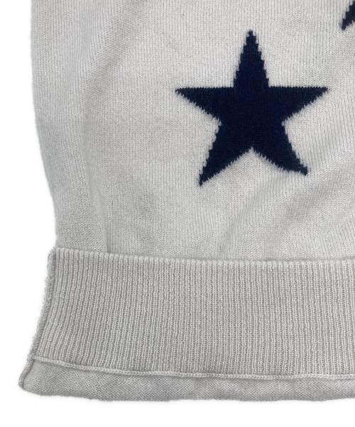 QUEENE AND BELLE（クイーンアンドベル）QUEENE AND BELLE (クイーンアンドベル) L'Appartement (アパルトモン) STAR Bonjour カシミヤニット グレー サイズ:下記参照 未使用品の古着・服飾アイテム