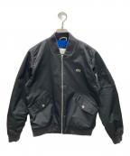 LACOSTEラコステ）の古着「Textured Nylon Bomber Jacke」｜ブラック