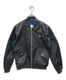 LACOSTE（ラコステ）の古着「Textured Nylon Bomber Jacke」｜ブラック