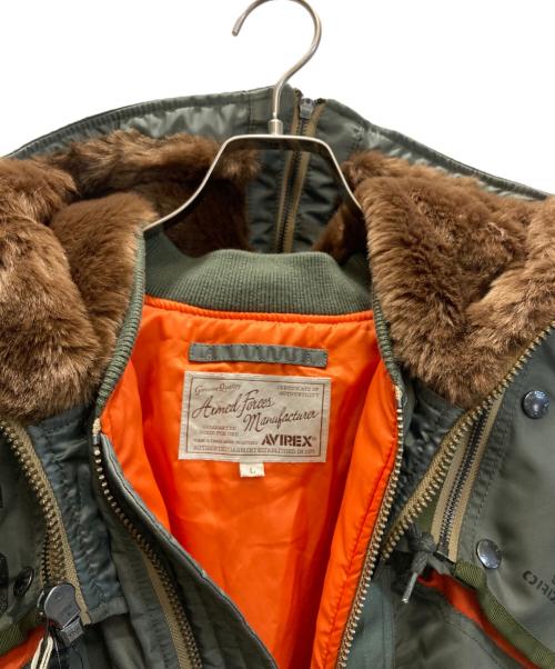 AVIREX（アヴィレックス）AVIREX (アヴィレックス) MA-1 REMODEL MARK2/エムエー1リモデルマーク2 オリーブ サイズ:SIZE L 未使用品の古着・服飾アイテム