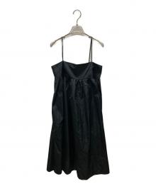 EVERYDAY I LIKE.（エヴリデイ アイ ライク）の古着「Taffeta Camisole ドレス」｜ブラック