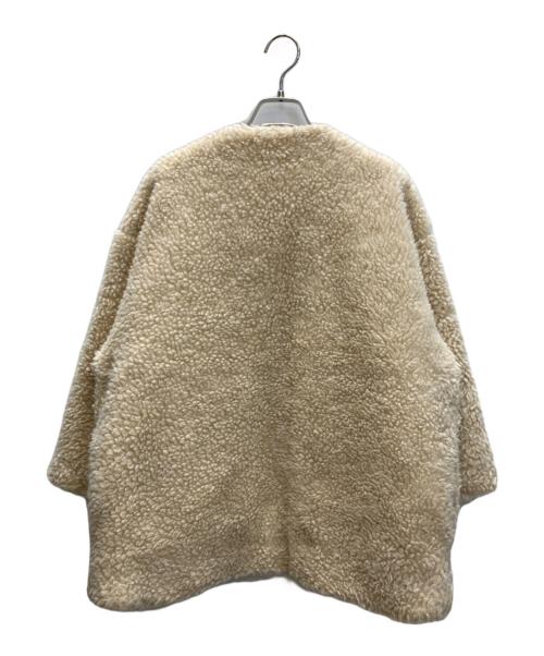 a point etc（アー ポワン ウテセ）a point etc (アー ポワン ウテセ) ファーブルゾン ベージュ サイズ:TUの古着・服飾アイテム