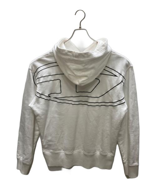 DIESEL（ディーゼル）DIESEL (ディーゼル) プルオーバーパーカー ホワイト サイズ:SIZE Sの古着・服飾アイテム