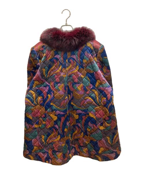 YAMAOKA（ヤマオカ）yamaoka (ヤマオカ) ファー中綿コート マルチカラー サイズ:表記無しの古着・服飾アイテム