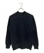 GRAN SASSOグランサッソ）の古着「モックネックニット」｜ブラック