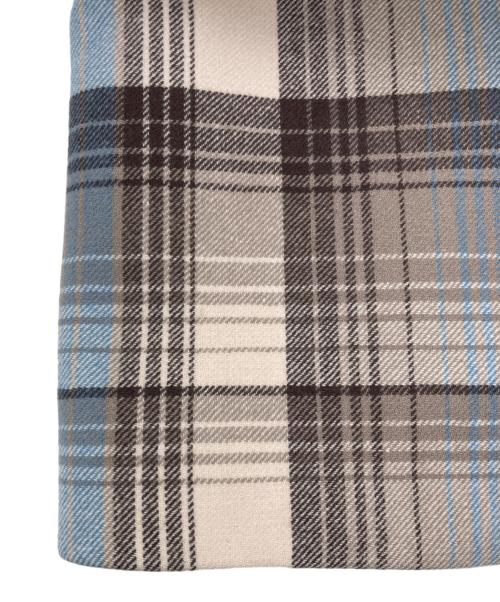 AURALEE（オーラリー）AURALEE (オーラリー) WOOL CHECK MELTON LONG SOUTIEN COLLAR COAT マルチカラー サイズ:SIZE 4の古着・服飾アイテム