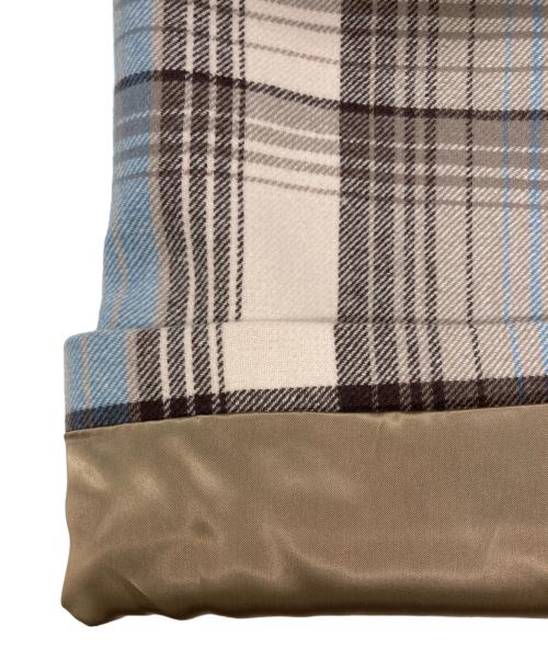 AURALEE（オーラリー）AURALEE (オーラリー) WOOL CHECK MELTON LONG SOUTIEN COLLAR COAT マルチカラー サイズ:SIZE 4の古着・服飾アイテム