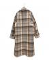 AURALEE (オーラリー) WOOL CHECK MELTON LONG SOUTIEN COLLAR COAT マルチカラー サイズ:SIZE 4：27000円