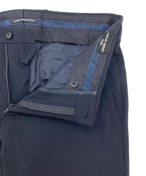 GIORGIO ARMANI STAFF（ジョルジョアルマーニスタッフ）GIORGIO ARMANI STAFF (ジョルジョアルマーニスタッフ) ウールスラックス ブラック サイズ:SIZE 44Rの古着・服飾アイテム