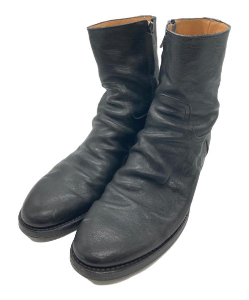 brother bridge（ブラザーブリッジ）BROTHER BRIDGE (ブラザーブリッジ) Schott (ショット) コラボ サイドジップブーツ ブラック サイズ:26の古着・服飾アイテム