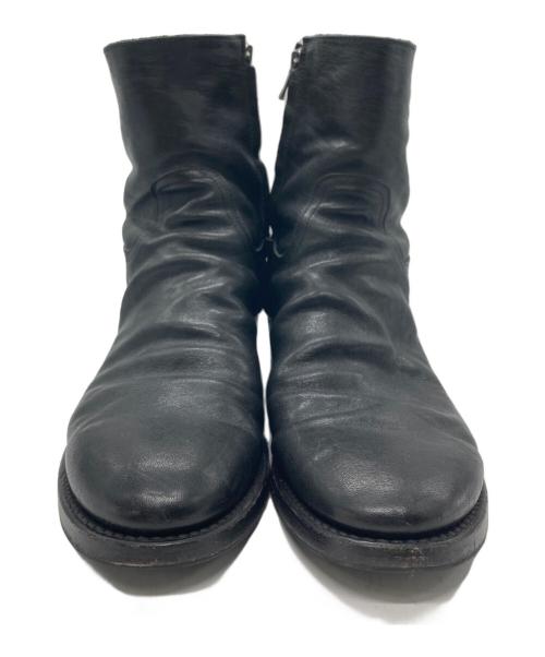 brother bridge（ブラザーブリッジ）BROTHER BRIDGE (ブラザーブリッジ) Schott (ショット) コラボ サイドジップブーツ ブラック サイズ:26の古着・服飾アイテム