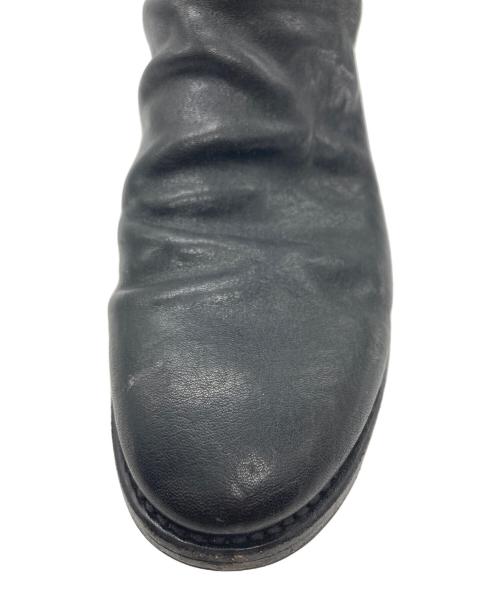 brother bridge（ブラザーブリッジ）BROTHER BRIDGE (ブラザーブリッジ) Schott (ショット) コラボ サイドジップブーツ ブラック サイズ:26の古着・服飾アイテム