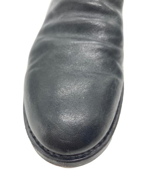 brother bridge（ブラザーブリッジ）BROTHER BRIDGE (ブラザーブリッジ) Schott (ショット) コラボ サイドジップブーツ ブラック サイズ:26の古着・服飾アイテム