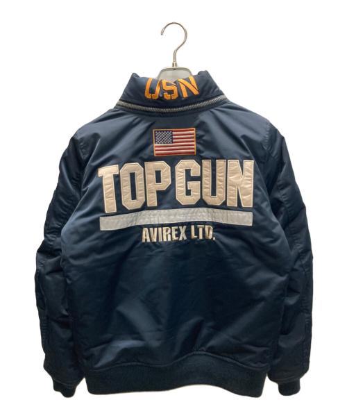 AVIREX（アヴィレックス）AVIREX (アヴィレックス) USTOM CWU TOP GUN フライトジャケット ネイビー サイズ:Lの古着・服飾アイテム