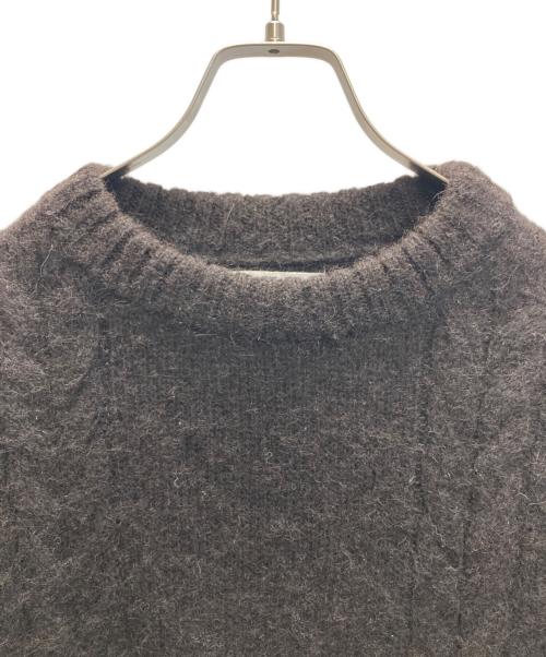 MARKAWARE（マーカウェア）MARKAWARE (マーカウェア) FISHERMAN CREW NECK JUMPER ブラウン サイズ:1の古着・服飾アイテム