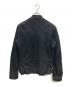 Cinquanta (チンクワンタ) スウェードダブルライダースジャケット ブラック サイズ:46：60000円