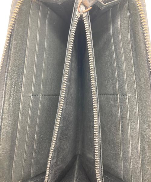 BOTTEGA VENETA（ボッテガベネタ）BOTTEGA VENETA (ボッテガベネタ) イントレチャートラウンドジップウォレット グレー×ブラウンの古着・服飾アイテム