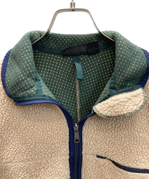 Patagonia（パタゴニア）Patagonia (パタゴニア) ベビーレトロカーディガン ベージュ×ネイビー サイズ:Sの古着・服飾アイテム