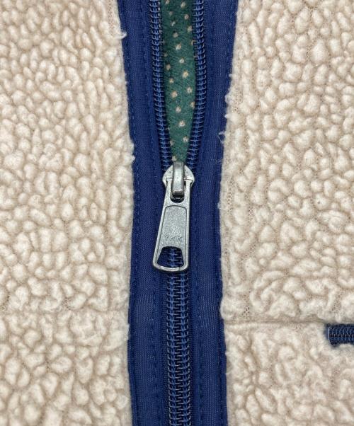 Patagonia（パタゴニア）Patagonia (パタゴニア) ベビーレトロカーディガン ベージュ×ネイビー サイズ:Sの古着・服飾アイテム