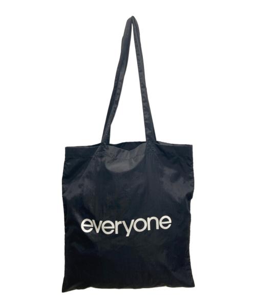 everyone（エブリワン）everyone (エブリワン) NYLON TOTE BAG ブラックの古着・服飾アイテム