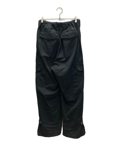 maturely（マチュアリー）maturely (マチュアリー) コットン シルク ジッパー カーゴパンツ ブラック サイズ:1の古着・服飾アイテム