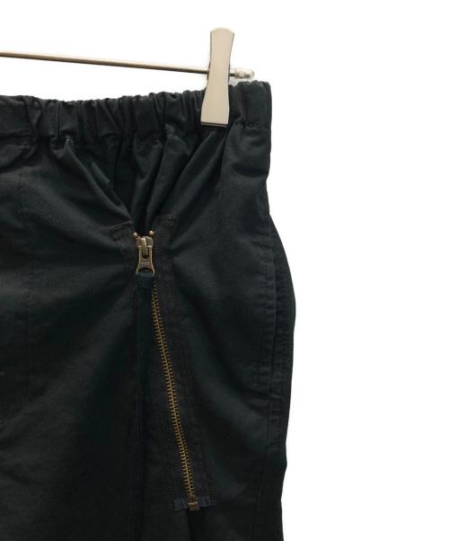 maturely（マチュアリー）maturely (マチュアリー) コットン シルク ジッパー カーゴパンツ ブラック サイズ:1の古着・服飾アイテム