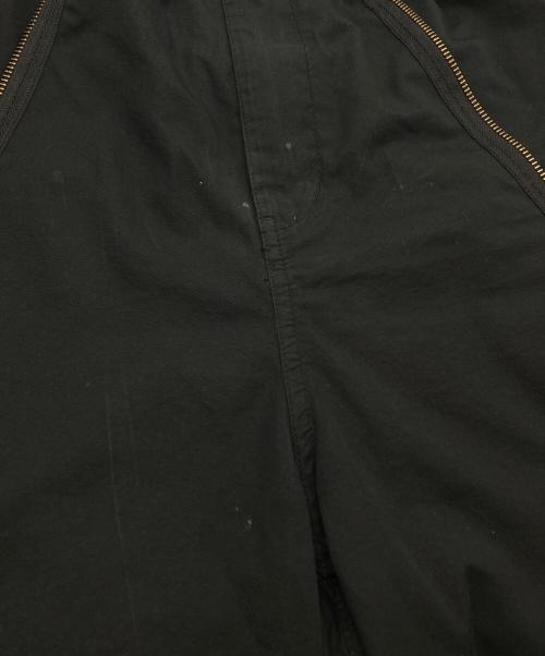 maturely（マチュアリー）maturely (マチュアリー) コットン シルク ジッパー カーゴパンツ ブラック サイズ:1の古着・服飾アイテム