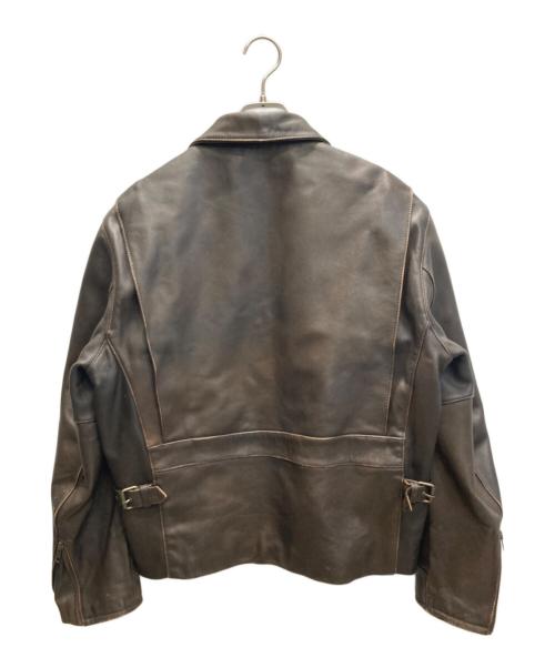 HARLEY-DAVIDSON（ハーレーダビッドソン）HARLEY-DAVIDSON (ハーレーダビッドソン) シングルライダース レザージャケット ブラウン サイズ:40の古着・服飾アイテム