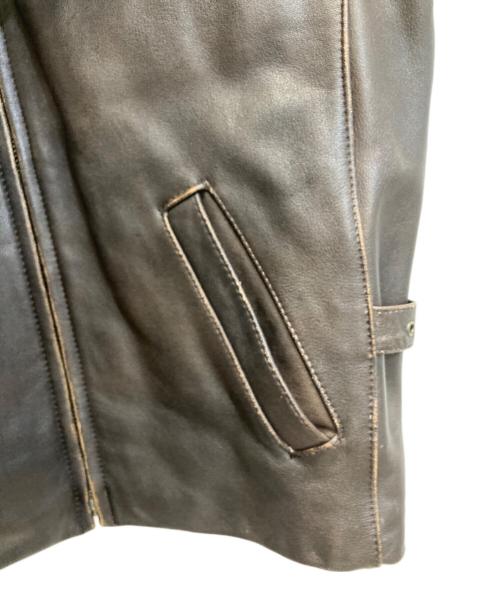 HARLEY-DAVIDSON（ハーレーダビッドソン）HARLEY-DAVIDSON (ハーレーダビッドソン) シングルライダース レザージャケット ブラウン サイズ:40の古着・服飾アイテム
