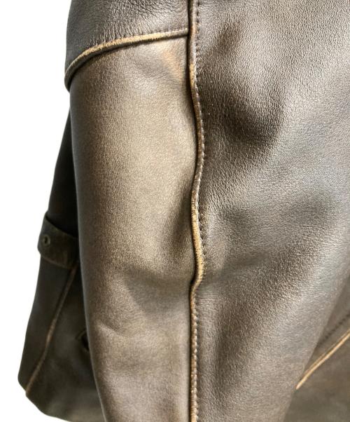 HARLEY-DAVIDSON（ハーレーダビッドソン）HARLEY-DAVIDSON (ハーレーダビッドソン) シングルライダース レザージャケット ブラウン サイズ:40の古着・服飾アイテム