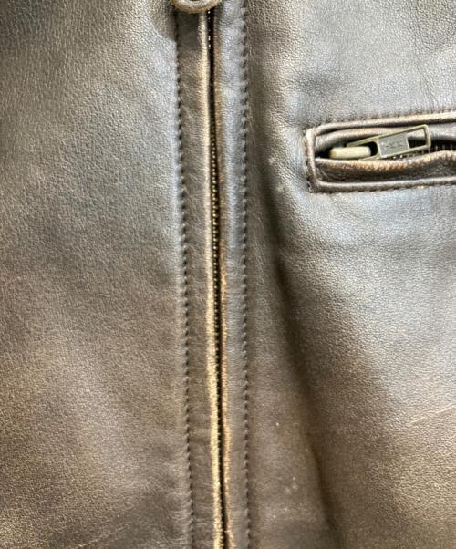 HARLEY-DAVIDSON（ハーレーダビッドソン）HARLEY-DAVIDSON (ハーレーダビッドソン) シングルライダース レザージャケット ブラウン サイズ:40の古着・服飾アイテム