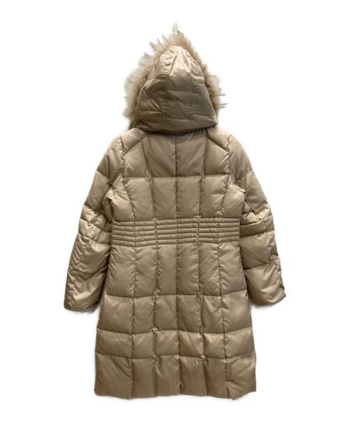 23区（ニジュウサンク）23区 (ニジュウサンク) 洗えるフード付きロングダウンコート ベージュ サイズ:40の古着・服飾アイテム