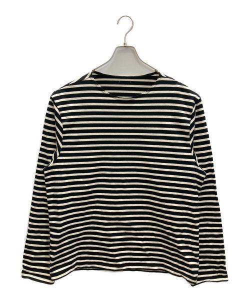 Maison Kinema（メゾン キネマ）Maison Kinema (メゾン キネマ) ボーダーカットソー ブラック×ベージュ サイズ:Mの古着・服飾アイテム