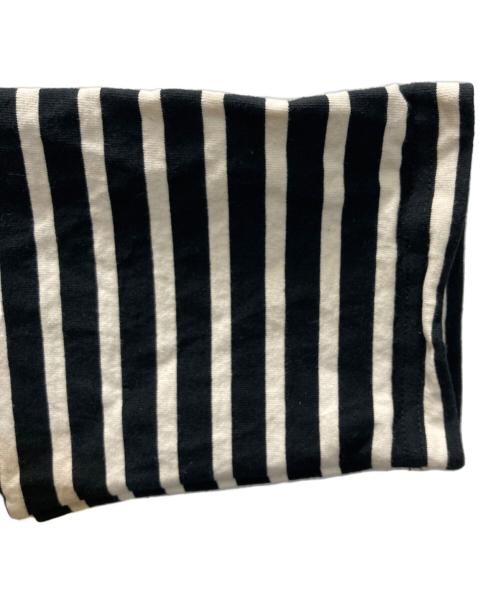 Maison Kinema（メゾン キネマ）Maison Kinema (メゾン キネマ) ボーダーカットソー ブラック×ベージュ サイズ:Mの古着・服飾アイテム