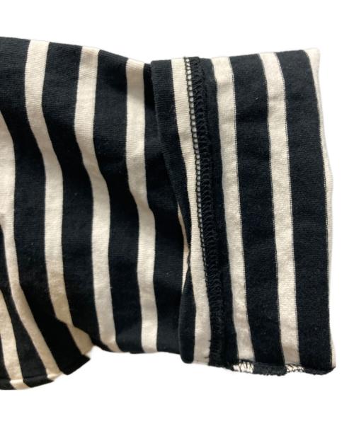 Maison Kinema（メゾン キネマ）Maison Kinema (メゾン キネマ) ボーダーカットソー ブラック×ベージュ サイズ:Mの古着・服飾アイテム