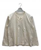 Maison Kinemaメゾン キネマ）の古着「ヘンリーネックカットソー」｜ベージュ