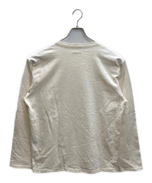 Maison Kinema（メゾン キネマ）Maison Kinema (メゾン キネマ) ヘンリーネックカットソー ベージュ サイズ:Lの古着・服飾アイテム